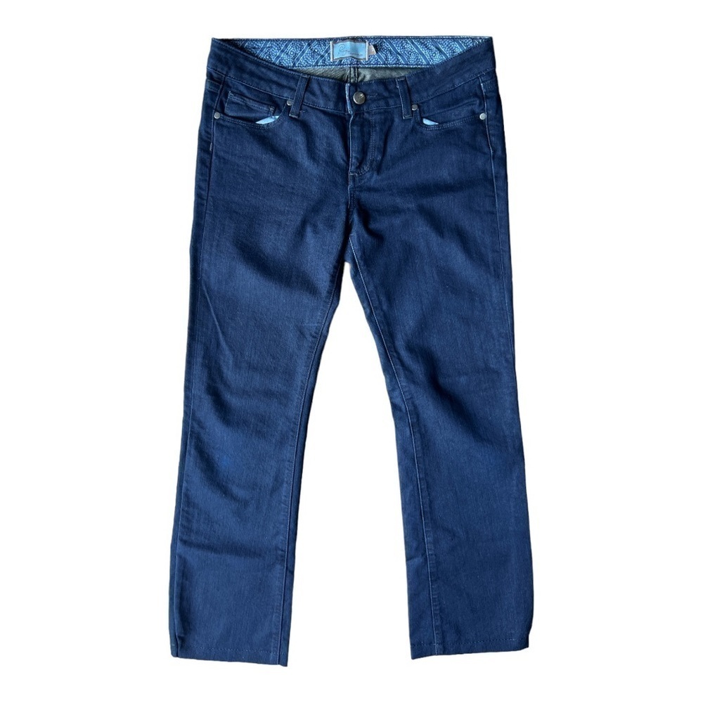 Paige Laurel Canyon Low Rise Dark Boot Cut Jeans 29 Waist Hemmed to 29 Inseam